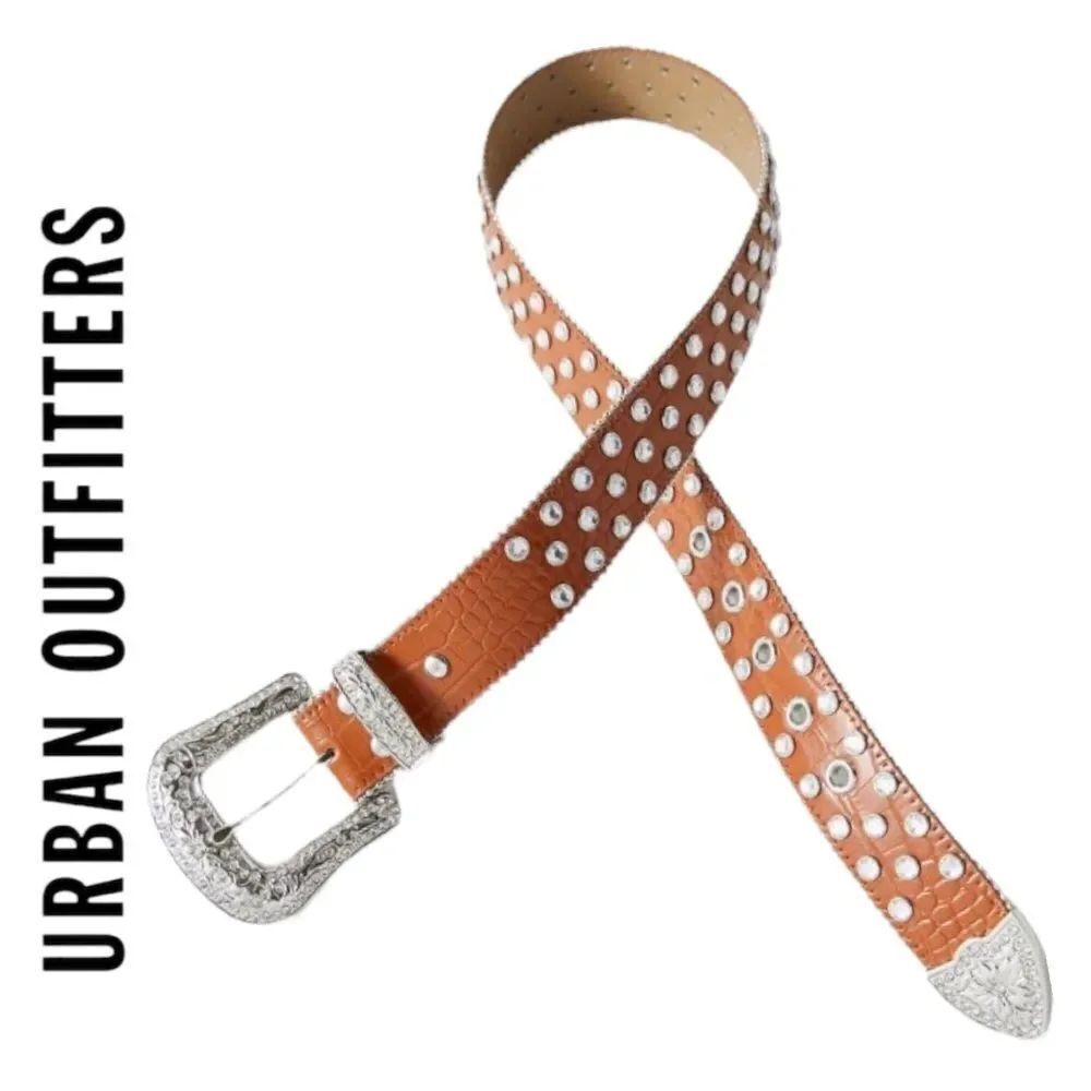 NEW Urban Outfitters UO Allover Rhinestone Women's Western Belt M